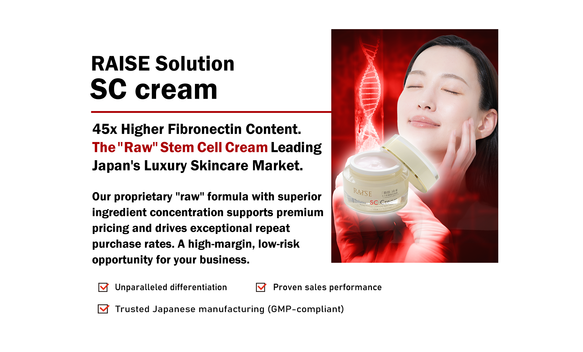 RAISE Solution SC cream